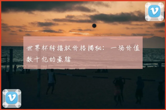 世界杯转播权价格揭秘：一场价值数十亿的豪赌